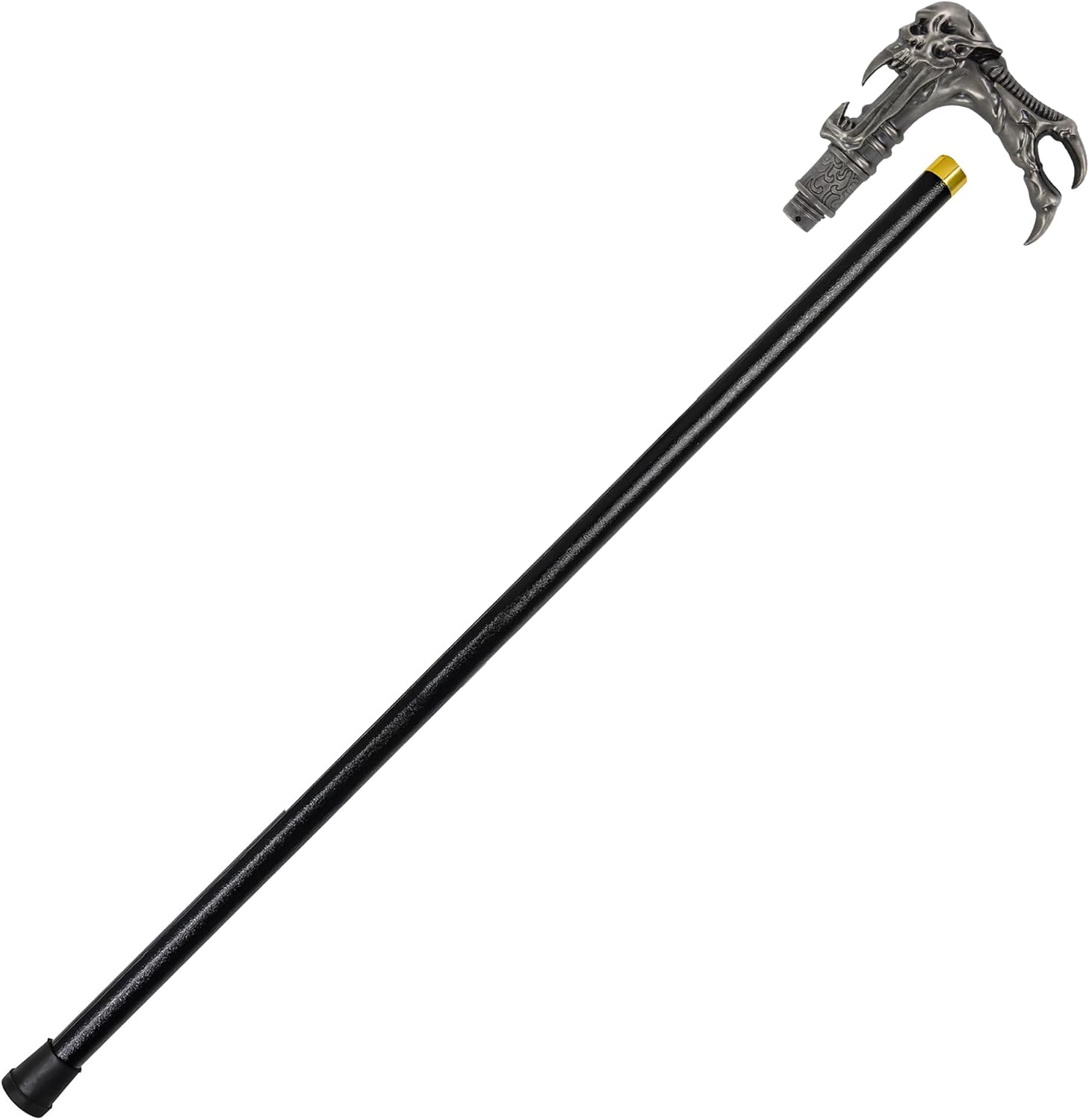 Armory Replicas™ Galaxy Cyborg Alien Walking Cane - Futuristic Mechanical Design with Stainless Steel Shaft, Alien Head Handle, and Rubberized Tip for Balance – Stylish & Durable Walking Aid