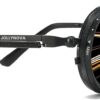 JOLLYNOVA Adjustable Tint Sunglasses, 1-9 Gears Nightshift Glasses Retro Round Polarized Dimming Glasses ND Filter Lenses