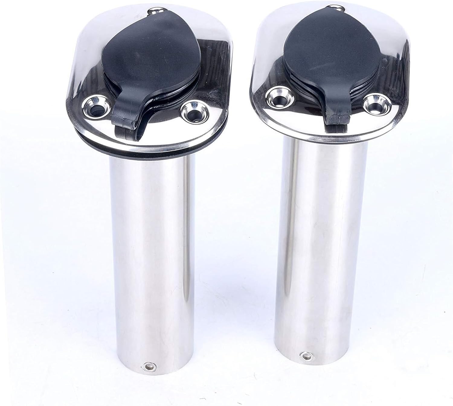 Wingxaoyy Boat Accessories Marine 2 Flush Mount 15 30 90Degrees Fish Rod Holder Marine Grade Stainless Steel Boat Fishing
